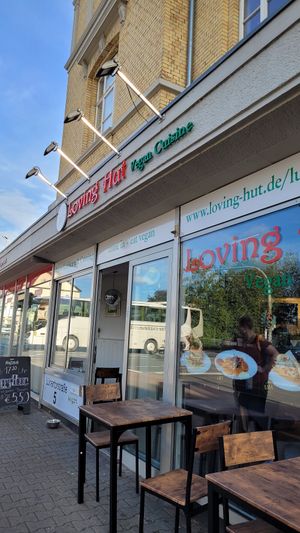 The shop at Loving Hut in Lueneburg