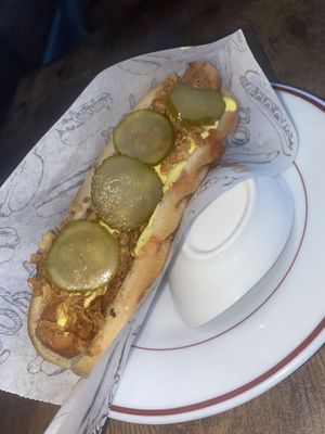 Hot Dog   at Loving Hut in Lueneburg