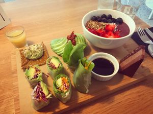 brunch  at simpleRAW in Copenhagen