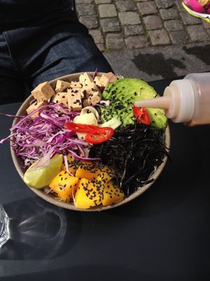 The Poke Bowl...delicious! at simpleRAW in Copenhagen