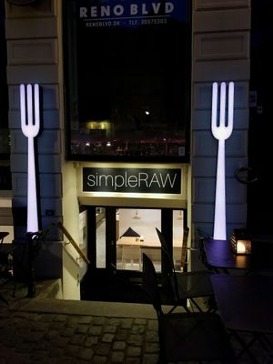 outside at simpleRAW in Copenhagen