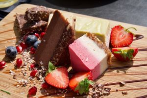 Cake Tapas :) at simpleRAW in Copenhagen