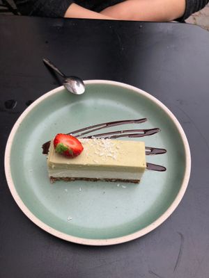 Cheesecake at simpleRAW in Copenhagen