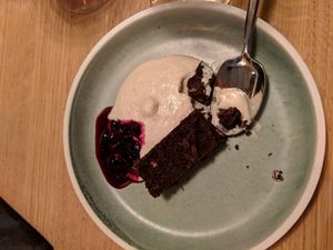 Brownie at simpleRAW in Copenhagen