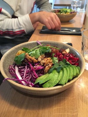 Falafel bowl (raw) at simpleRAW in Copenhagen