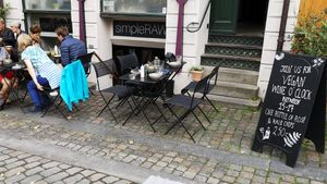 Outside at simpleRAW in Copenhagen