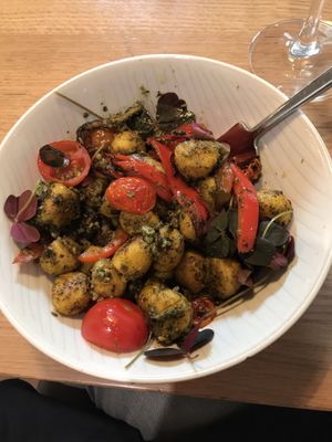 Polenta gnocchi  at simpleRAW in Copenhagen