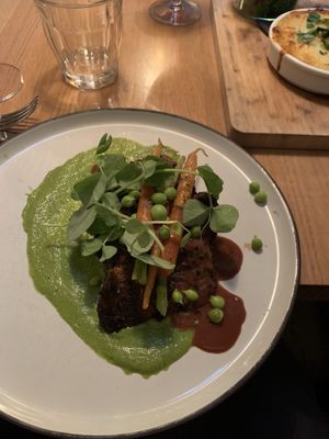 Seiten Steaks in an amazing sauce  at simpleRAW in Copenhagen
