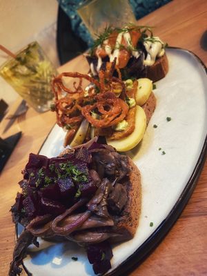 Smørrebrød at simpleRAW in Copenhagen