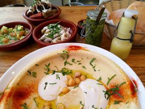 Delicious hummus! at De Hummus House - Sint Antoniesbreestraat in Amsterdam