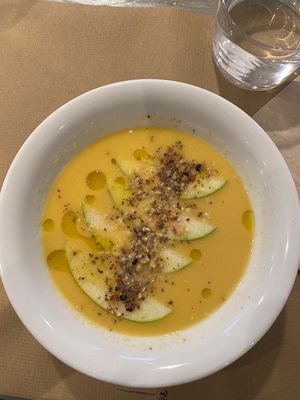 Gazpacho de melón  at Fang i Aram in Menorca