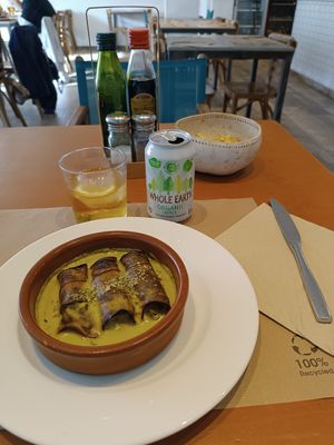 Canelones de berenjena at Fang i Aram in Menorca