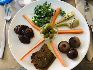 Antipasti at Fang i Aram in Menorca