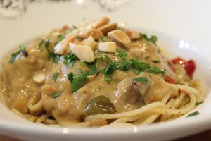 Pasta at Fang i Aram in Menorca