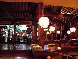 Inside the restaurant  at SanChon Korean Temple Cooking - 산촌 사찰음식전문점 in Seoul