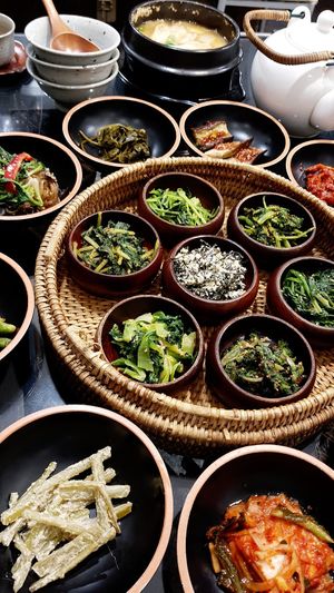 Third course - close-up at SanChon Korean Temple Cooking - 산촌 사찰음식전문점 in Seoul