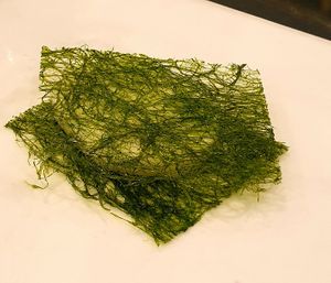 seaweed on radish at SanChon Korean Temple Cooking - 산촌 사찰음식전문점 in Seoul