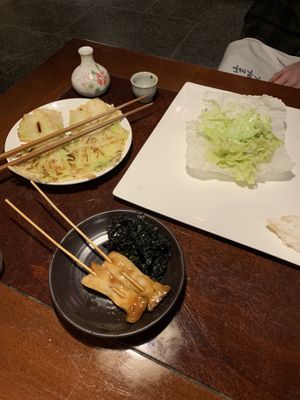 Starters  at SanChon Korean Temple Cooking - 산촌 사찰음식전문점 in Seoul