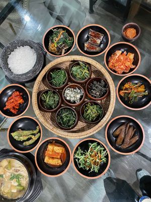 Third order in the set menu  at SanChon Korean Temple Cooking - 산촌 사찰음식전문점 in Seoul