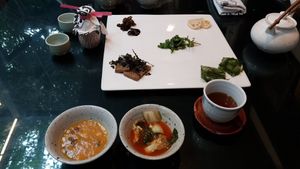 first course for 2 people at SanChon Korean Temple Cooking - 산촌 사찰음식전문점 in Seoul