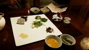 Dinner 1st course at SanChon Korean Temple Cooking - 산촌 사찰음식전문점 in Seoul