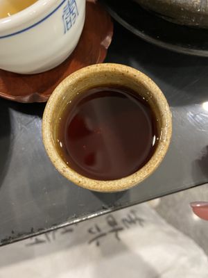 The dessert tea  at SanChon Korean Temple Cooking - 산촌 사찰음식전문점 in Seoul