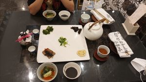 Appetizers at SanChon Korean Temple Cooking - 산촌 사찰음식전문점 in Seoul