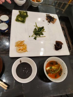 First course at SanChon Korean Temple Cooking - 산촌 사찰음식전문점 in Seoul