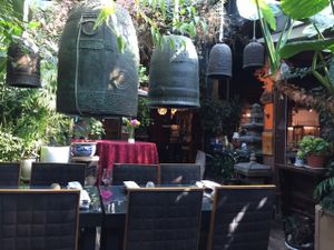 beautiful setting  at SanChon Korean Temple Cooking - 산촌 사찰음식전문점 in Seoul