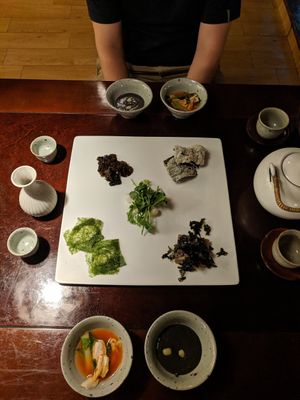 First course at SanChon Korean Temple Cooking - 산촌 사찰음식전문점 in Seoul