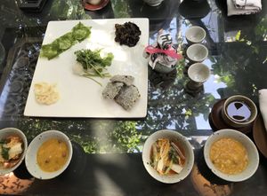 Starting .. at SanChon Korean Temple Cooking - 산촌 사찰음식전문점 in Seoul