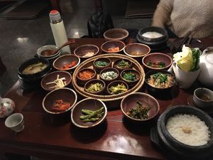 Mains  at SanChon Korean Temple Cooking - 산촌 사찰음식전문점 in Seoul