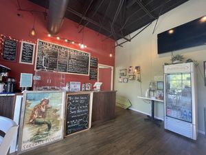 Menu counter  at You Cafe in Siesta Key