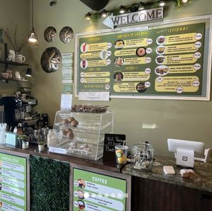 Interior and menu  at You Cafe in Siesta Key