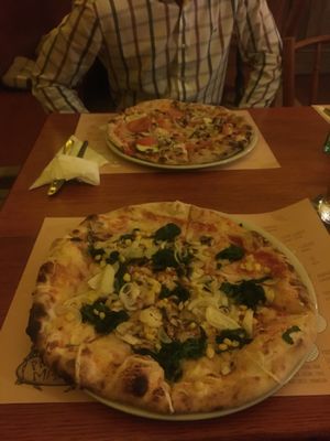 Vegan pizza  at Pizzeria Manna in Prague