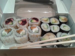 Sushi box at MAKIMAKI Sushi Green in Muenster