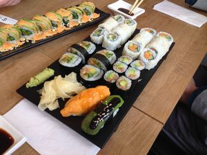 Food selection at MAKIMAKI Sushi Green in Muenster