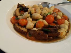Gnocchi at Ugata Bakery in Kibbutz Kineret