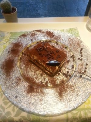 Tiramisu at Coox in Turin