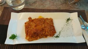 lasagne at Coox in Turin