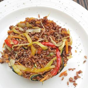 Thaï red rice at Coox in Turin