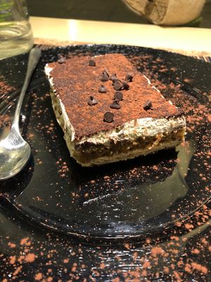 The most incredible tiramasu at Coox in Turin