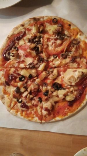 bbq chicken pizza at Brownice Italian Bistro in East Singapore