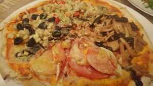 Four Seasons Pizza at Brownice Italian Bistro in East Singapore