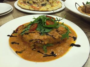 Lasagna at Brownice Italian Bistro in East Singapore