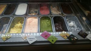 Variety of vegan ice creams at Brownice Italian Bistro in East Singapore