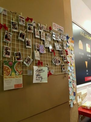 thank you notes  at Brownice Italian Bistro in East Singapore