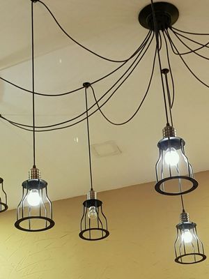 cozy lighting at Brownice Italian Bistro in East Singapore