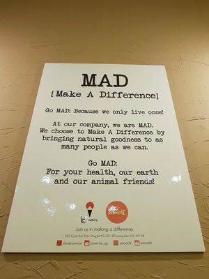 make a difference! at Brownice Italian Bistro in East Singapore