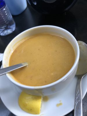 Soup at Falafel Zone in Istanbul